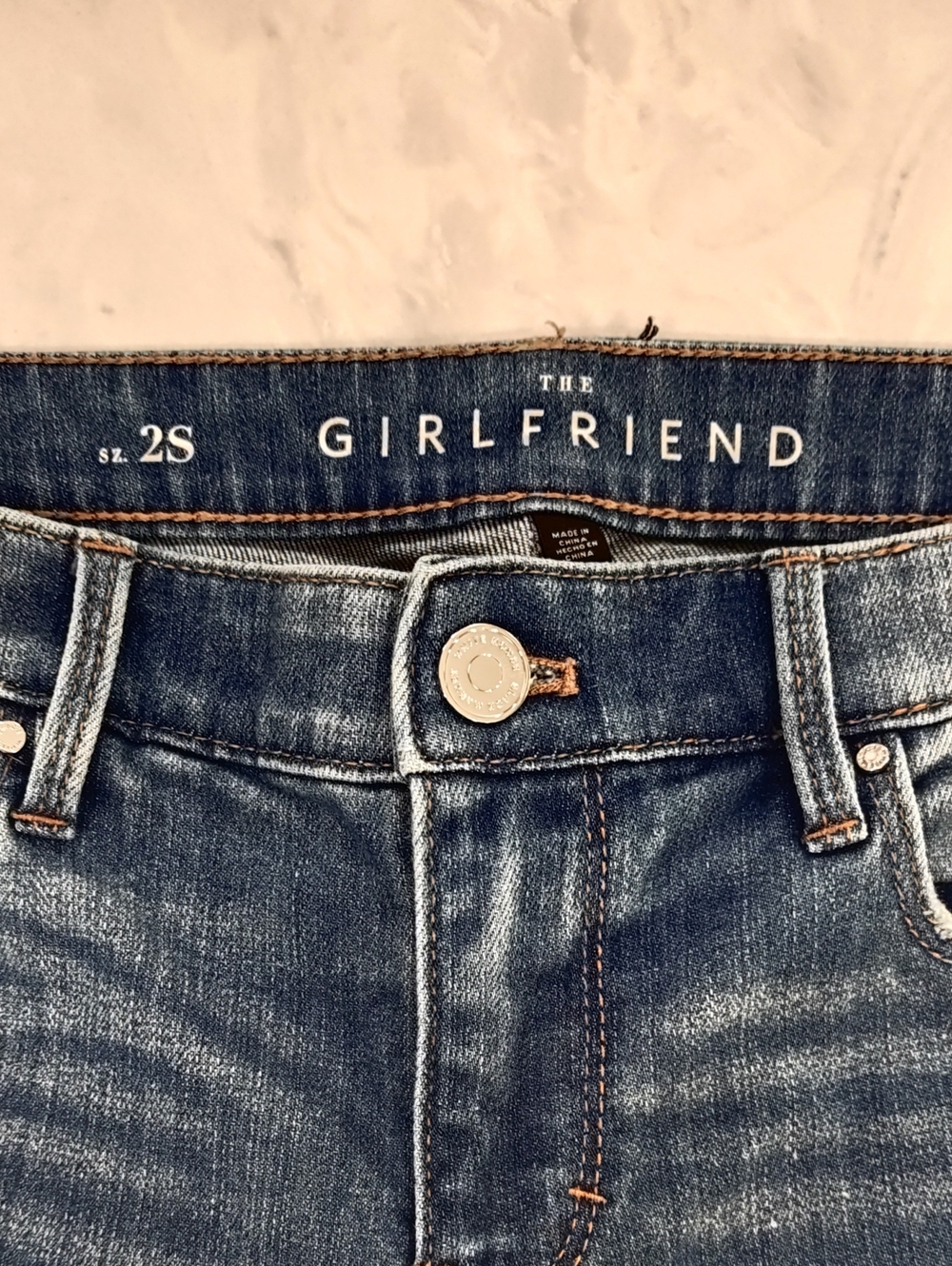 White House Black Market Women's Cropped Cuffed Jeans w/Sequin Detail